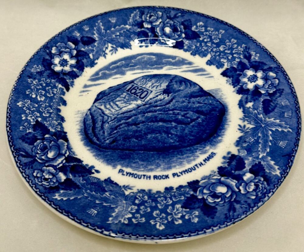 7โ Jonroth Old English Staffordshire Ware Plymouth Rock Souvenir Plate - Smithโs